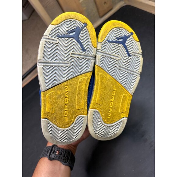 Nike Air Jordan 5 Retro Toddler Shoes Size 9C Blue/Yellow - Picture 6 of 8